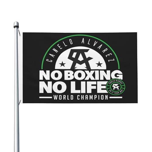 Canelo Boxer Alvarez-Flagge, doppelseitig, 90 x 150 cm, strapazierfähiges Polyester, lichtbeständig, Box-Fan-Banner, für den Innen- und Außenbereich von IJHRSFDST