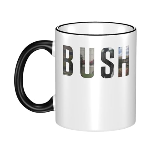 IJHRSFDST London Rock Band Keramiktasse - 330ml Kaffeetasse mit farbigem Rand - Vintage Rock Musik Fan Geschenk Merchandise - Mikrowellengeeignet von IJHRSFDST