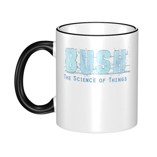 IJHRSFDST London Rock Band Keramiktasse - 330ml Kaffeetasse mit farbigem Rand - Vintage Rock Musik Fan Geschenk Merchandise - Mikrowellengeeignet von IJHRSFDST