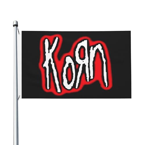Metallband Musik Flagge doppelseitige Flagge 90 x 152 cm – Rockband Heavy Metal Banner – Musikfan Wanddekoration – Konzert Tour Raumdekoration Merch von IJHRSFDST