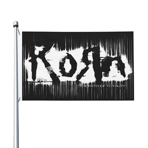 Metallband Musik Flagge doppelseitige Flagge 90 x 152 cm – Rockband Heavy Metal Banner – Musikfan Wanddekoration – Konzert Tour Raumdekoration Merch von IJHRSFDST