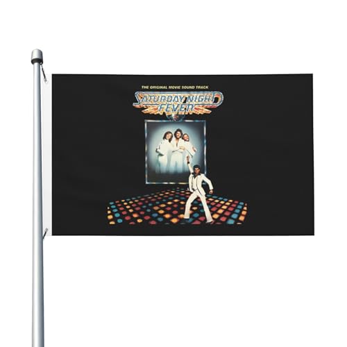 Wind and Fire Pop-Band Erdflagge, doppelseitig, 90 x 150 cm, lebendiges Polyester-Banner mit Ösen, Vintage-Band-Logo für Innen- und Außenbereich, Musik-Fan-Geschenk und Konzert-Merch von IJHRSFDST