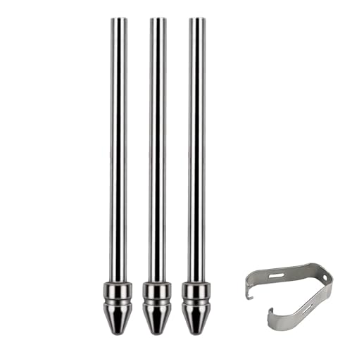 IJHYGD 3 Stück Kompatibel Mit Samsung S Pen Spitzen - Feine Titanlegierung Und Robuste Metallspitzen (Mit Clip) von IJHYGD