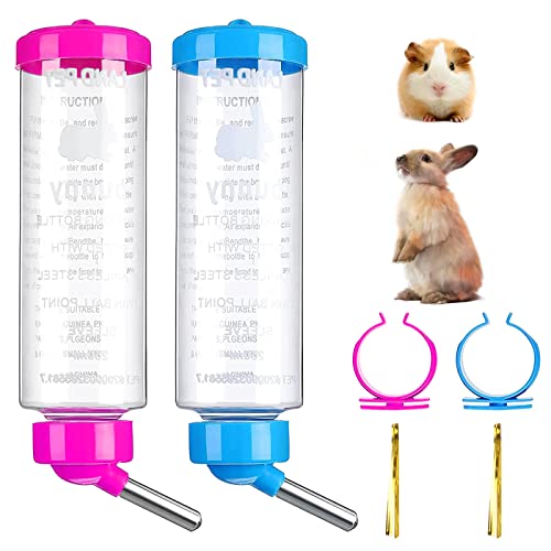 Trinkflasche Kaninchen Hamster 2 Stück Trinkflasche Hasentränke Trinkflasche Kaninchentränke 250ml Nagertränke Kleintiertränke Hasenflasche mit Halterung für Hasen Meerschweinchen Nager Trinkflasche Kaninchen Hamster 2 Stück Trinkflasche Hasentränke Trinkflasche Kaninchentränke 250ml Nagertränke Kleintiertränke Hasenflasche mit Halterung für Hasen Meerschweinchen Nager von IJHYGD