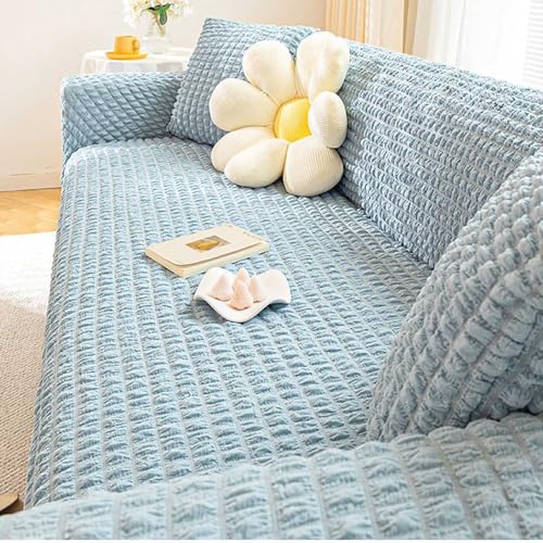 IJNBHU Sofa Überwürfe Sofabezug Stretch Sanft Easy Fit Couchbezug,Sofaschoner 1 2 3 4 Sitzer Sofa Abdeckung L Form Elastische Überzug SofaÜberwurf,Blau,2Seats145/185cm IJNBHU Sofa Überwürfe Sofabezug Stretch Sanft Easy Fit Couchbezug,Sofaschoner 1 2 3 4 Sitzer Sofa Abdeckung L Form Elastische Überzug SofaÜberwurf,Blau,2Seats145/185cm von IJNBHU