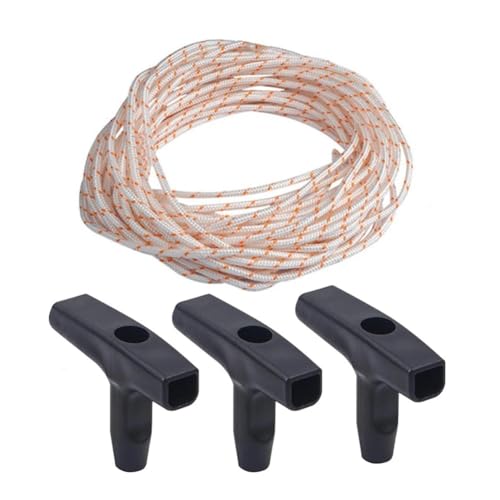3pcs 10 Meter Durchmesser 3. 5 mm Pull Cord Startergriff mit Rückstoßseil, kompatibel mit Rasenmäherkettensägenmotor -Teilen Modellnummer 3pcs 10 Meter Durchmesser 3. 5 mm Pull Cord Startergriff mit Rückstoßseil, kompatibel mit Rasenmäherkettensägenmotor -Teilen Modellnummer von IJOSADON