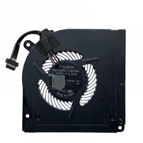 CPU -Kühlventilator Kompatibel mit Laptop -kompatibel mit Mechrevo Z2 Z2 Air Deep Ghost Z2S1 Plus ADLDD -Modelle(C380) von IJOSADON