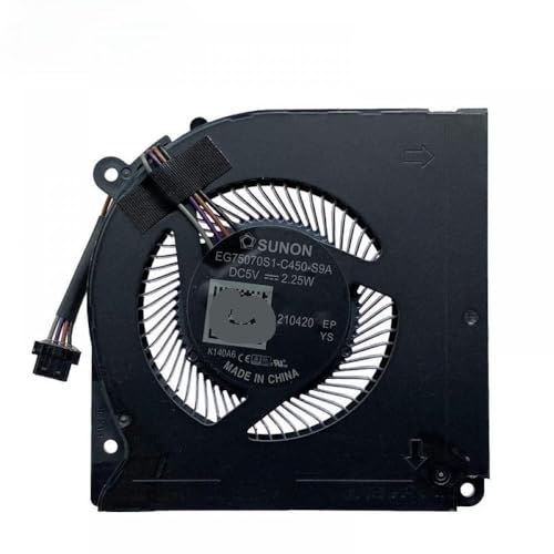 CPU -Kühlventilator Kompatibel mit Laptop -kompatibel mit Mechrevo Z2 Z2 Air Deep Ghost Z2S1 Plus ADLDD -Modelle(C450) von IJOSADON