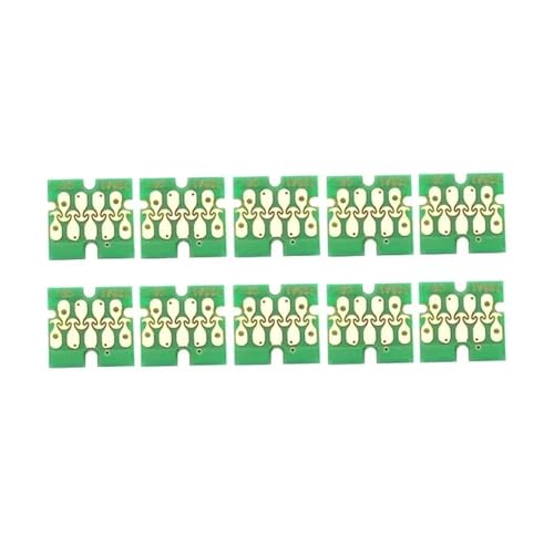 IJOSADON 10set T7251-T7254 T725A Weiß Tinte Patrone Chip Kompatibel Mit SureColor F2000 F2100 SC-F2000 SC-F2100 Drucker T725A00 Weiß Chips(10PCS T7251 BK) von IJOSADON
