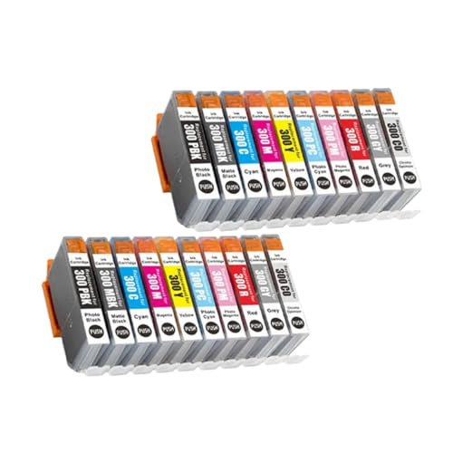 IJOSADON Kompatible Inkjet-Tintenpatrone PFI-300 PFI300 Kompatibel mit ImagePrograf Pro-300 Drucker Farbdruckerpatrone(2 Set) von IJOSADON