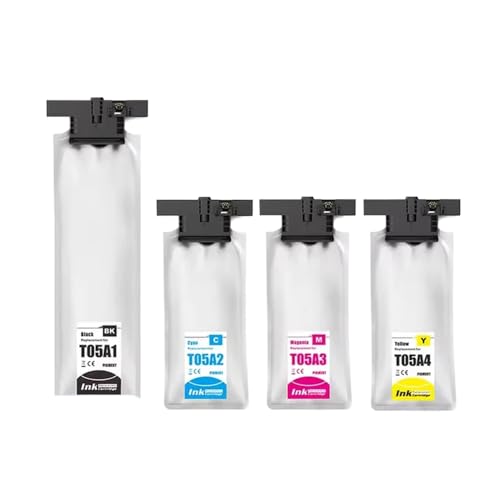 IJOSADON Kompatible Tintenbeutelpatrone Kompatibel mit Workforce Pro WF-C878R WF-C878RTC WF-C879R WF-C879RTC Serie T05A1 T05A2 T05A3 T05A4(BKCMY-4Colors) von IJOSADON