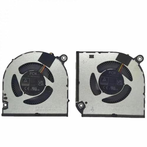 IJOSADON Kompatibler Kühllüfter Kompatibel mit V 15 ANV15-51 ANV15-51-532J N23Q22-Laptops-Ersatzteil DFSCK2115181R FS0S DFSCL12E16486N FS0 Supports CPU- und GPU-Kühlung(Pair Fan) von IJOSADON
