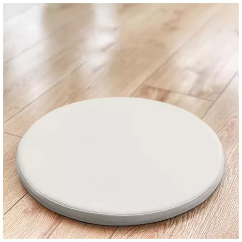 IJQXLA 30 * 30cm Sitzkissen Rund PU-Leder Wasserfest Sitzpolster Memory Schaum Stuhlkissen für Barstuhl Barhocker Sessel Stuhle Bank Kissen Sitzauflage Auflage von IJQXLA