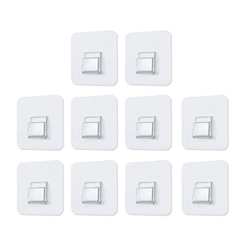 IKAAR 10 Stück Duschablage Haken Dusche Klebehaken Regalhalter Ersatzhaken Aufkleberhaken Dusch-Caddy Selbstklebende Haken für Duschkorb Regal Shower Caddy von IKAAR