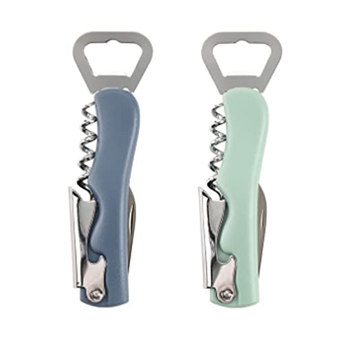 IKAAR 2 Stück Kellnermesser Korkenzieher Edelstahl Weinöffner mit Flaschenöffner & Folienschneider zum Sommeliers, Kellner und Barkeeper Geschenk Set IKAAR 2 Stück Kellnermesser Korkenzieher Edelstahl Weinöffner mit Flaschenöffner & Folienschneider zum Sommeliers, Kellner und Barkeeper Geschenk Set von IKAAR