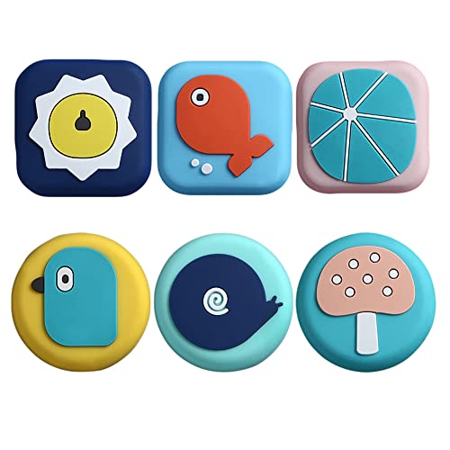 IKAAR 6 Stück Türstopper Wand Selbstklebend Türpuffer Wandstopper Wandschutz Türklinke Wandschoner 43mm Gummistopper Schutzpuffer Möbelpuffer Anschlagpuffer für Tür, Schubladen, Schränke von IKAAR
