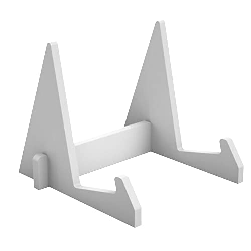 IKAAR Leseständer Buchständer Kochbuchhalter Buchstütz Acryl Bücherständer Rezeptbuchständer Book Stand für Lesen Küche und Büro Weiß von IKAAR