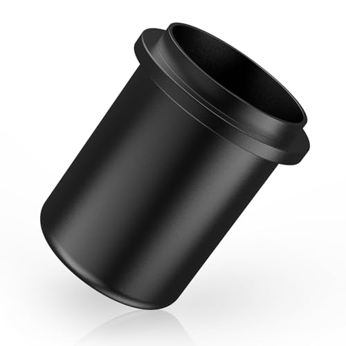 IKAPE 58 mm Espresso-Dosierbecher, kompatibel mit allen 58 mm Siebträgern, Espresso-Kaffee-Zubehör, aus Aluminium (schwarz) von IKAPE