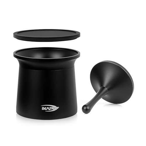 IKAPE 58 mm Espresso-Pulver-Empfänger, Kaffeepulver-Behälter, geeignet für 58 mm Siebträger von IKAPE