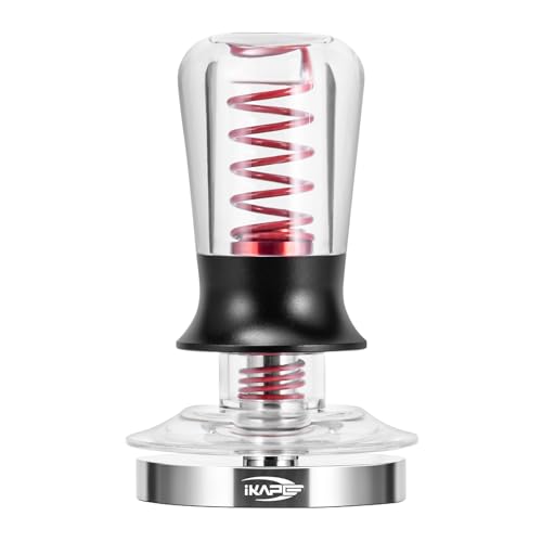 IKAPE Ace Espresso-Kaffeestampfer, transparent, 58,3 mm, Premium-Barista-Kaffee-Tamper mit kalibrierter Federbelastung, 100 % flacher Edelstahlboden für Espressomaschine IKAPE Ace Espresso-Kaffeestampfer, transparent, 58,3 mm, Premium-Barista-Kaffee-Tamper mit kalibrierter Federbelastung, 100 % flacher Edelstahlboden für Espressomaschine von IKAPE