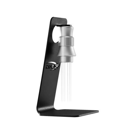 IKAPE Espresso WDT Tools, Espresso-Verteilerwerkzeug mit magnetischem Ständer, Cofee WDT-Werkzeug kommt mit 12 extra 0.4 mm und 0.25 mm Nadeln (silberfarben) von IKAPE