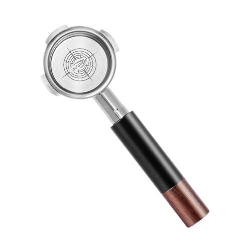 IKAPE Siebträger ohne Boden, 51 mm, Schwarz von IKAPE