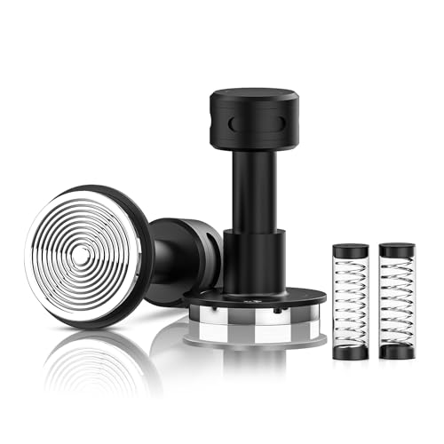 IKAPE V5 Espresso-Stampfer, 53,3 mm, mit 6,8 kg/11,3 kg/13,6 kg Ersatzfedern, Espresso-Tamper mit Sound-Feedback IKAPE V5 Espresso-Stampfer, 53,3 mm, mit 6,8 kg/11,3 kg/13,6 kg Ersatzfedern, Espresso-Tamper mit Sound-Feedback von IKAPE
