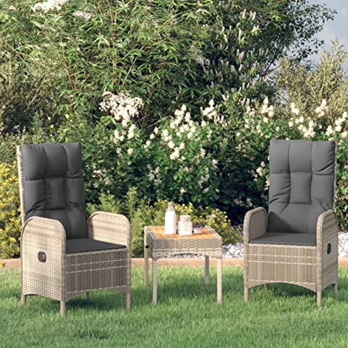 IKAYAA 2er Set Gartenstuhl Polyrattan 2 STK Verstellbar Gartenstuhl hochlehner Gartenmöbel Set mit 2 Stühlen loungesessel Outdoor relaxstuhl polyrattan Sessel Garten liegestuhl-2x Stuhl IKAYAA 2er Set Gartenstuhl Polyrattan 2 STK Verstellbar Gartenstuhl hochlehner Gartenmöbel Set mit 2 Stühlen loungesessel Outdoor relaxstuhl polyrattan Sessel Garten liegestuhl-2x Stuhl von IKAYAA