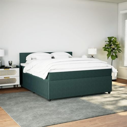 IKAYAA Boxspringbett 180 x 200 mit matratze und Topper Bett 180 x 200 mit matratze und lattenrost Polsterbett Doppelbett Schlafzimmer-Dunkelgrün-180 x 200 cm IKAYAA Boxspringbett 180 x 200 mit matratze und Topper Bett 180 x 200 mit matratze und lattenrost Polsterbett Doppelbett Schlafzimmer-Dunkelgrün-180 x 200 cm von IKAYAA