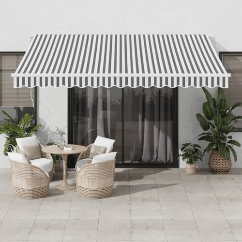 IKAYAA Elektrische Gelenkarmmarkise 350 x 250 cm mit LED Windsensor Markise Automatisch Sonnenmarkise, Sonnenschutz, Terrassenmarkise, Klemmmarkise, Anthrazit und Schwarz IKAYAA Elektrische Gelenkarmmarkise 350 x 250 cm mit LED Windsensor Markise Automatisch Sonnenmarkise, Sonnenschutz, Terrassenmarkise, Klemmmarkise, Anthrazit und Schwarz von IKAYAA