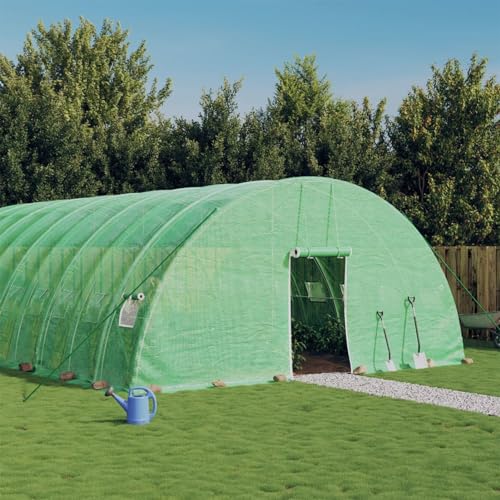 IKAYAA Folientunnel Gewächshaus 16 x 6 x 2.85 m Foliengewächshaus Gewächshaus Tomatengewächshaus Treibhaus Folientunnel, Fenster mit Insektenschutz, für Tomaten Grün IKAYAA Folientunnel Gewächshaus 16 x 6 x 2.85 m Foliengewächshaus Gewächshaus Tomatengewächshaus Treibhaus Folientunnel, Fenster mit Insektenschutz, für Tomaten Grün von IKAYAA