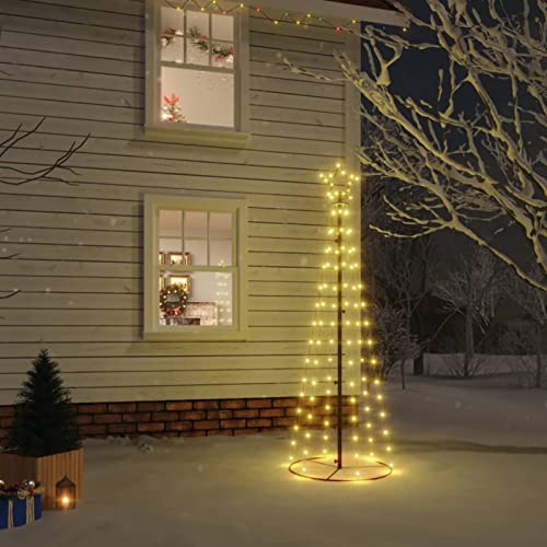 IKAYAA LED Weihnachtsbaum Aussen Kegelform Weihnachtsbaum Metall Warmweiß 108 LEDs Tannenbaum Lichterbaum Weihnachtsdeko Aussen Weihnachtsbaum Tanne Groß 180 cm IKAYAA LED Weihnachtsbaum Aussen Kegelform Weihnachtsbaum Metall Warmweiß 108 LEDs Tannenbaum Lichterbaum Weihnachtsdeko Aussen Weihnachtsbaum Tanne Groß 180 cm von IKAYAA