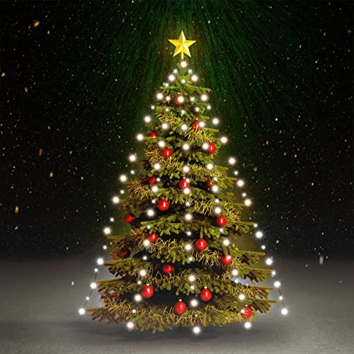IKAYAA Lichterkette Weihnachtsbaum mit Ring und 10 Girlanden, 150 LED Lichterkette Weihnachtsbaum Außen, Christbaumbeleuchtung Innen, Weihnachtsbaum Lichterkette für 150cm Tannenbaum Kaltweiß IKAYAA Lichterkette Weihnachtsbaum mit Ring und 10 Girlanden, 150 LED Lichterkette Weihnachtsbaum Außen, Christbaumbeleuchtung Innen, Weihnachtsbaum Lichterkette für 150cm Tannenbaum Kaltweiß von IKAYAA