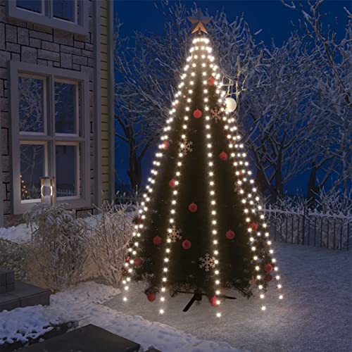 IKAYAA Lichterkette Weihnachtsbaum mit Ring und 12 Girlanden, 250 LED Lichterkette Weihnachtsbaum Außen, Christbaumbeleuchtung Innen, Weihnachtsbaum Lichterkette für 250cm Tannenbaum Kaltweiß IKAYAA Lichterkette Weihnachtsbaum mit Ring und 12 Girlanden, 250 LED Lichterkette Weihnachtsbaum Außen, Christbaumbeleuchtung Innen, Weihnachtsbaum Lichterkette für 250cm Tannenbaum Kaltweiß von IKAYAA
