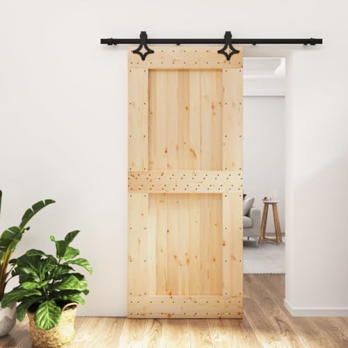 IKAYAA Schiebetür Komplettset mit Beschlag - Schiebetüren Holz - Trennwände Holzchiebetür Komplettset 90x210 cm GG3R65 IKAYAA Schiebetür Komplettset mit Beschlag - Schiebetüren Holz - Trennwände Holzchiebetür Komplettset 90x210 cm GG3R65 von IKAYAA
