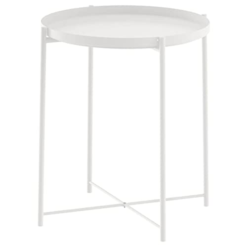 IKEA Gladom Tablett-Tisch, weiß, 703.378.19, Größe 43,8 x 50,8 cm von Ikea