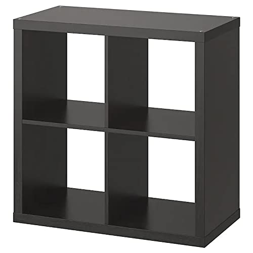 IKEA KALLAX Regal, größere Aufbewahrungslösung, (schwarz-braun, 77x77) von IKEA