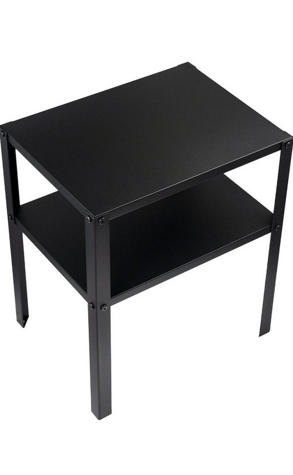 IKEA Konsolentisch Nachttisch von IKEA KNARREVIK aus schwarzem Metall, mit Ablagefläche von IKEA