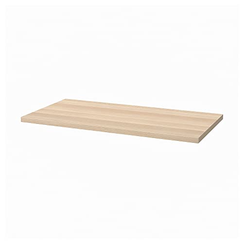 IKEA LAGKAPTEN Tischplatte 120x60 cm weiß gebeizt Eiche Optik von IKEA