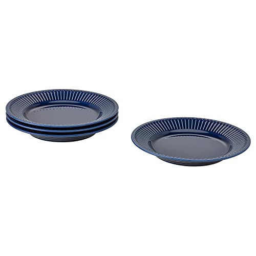 IKEA STRIMMIG Beilagenteller, 21 cm, Steinzeug Blau von IKEA