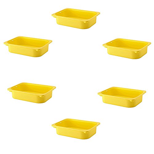 IKEA TROFAST Aufbewahrungsbox (6er-Set, 40,6 x 27,9 x 10,2 cm, gelb) von IKEA