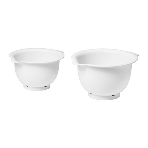 IKEA VISPAD Schüsseln in weiß; 2er-Set von IKEA