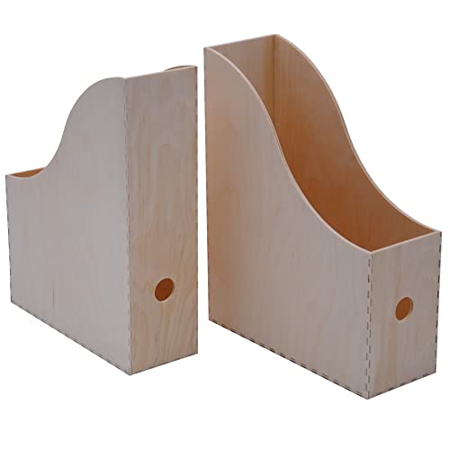 IKEA Zeitschriftensammler "KNUFF" Holz-Aufbewahrungsbox im 2-er Set - 9x24x31cm und 10x25x31cm von Ikea