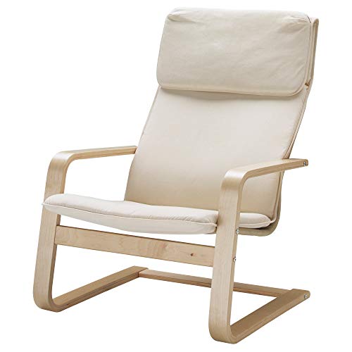 IKEA.. 700.784.63 Sessel, Holmby Natural, Holz Textil, Weiss/opulenter Garten, 33.46D x 26.38W x 37.8H in von IKEA..