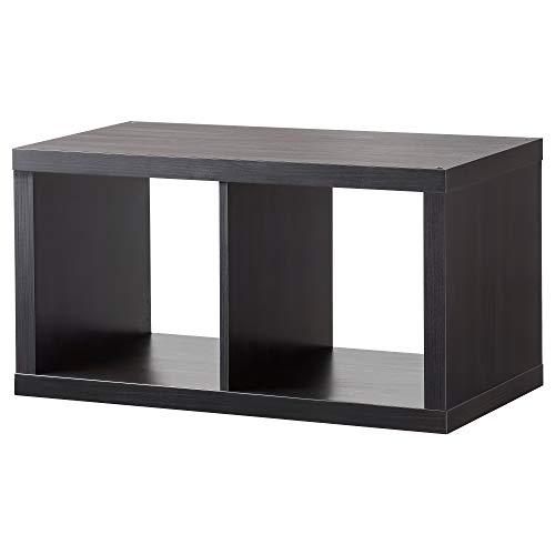 IKEA KALLAX Regal, 77x41 cm, Schwarz-Braun von IKEA