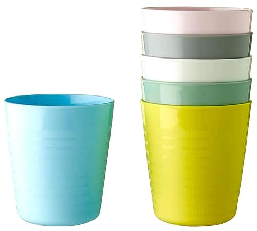 Ikea Kalas 004 613.79 Kinder Plastikbecher Pastell Mehrfarbig 17 cm (6er Pack) von IKEA
