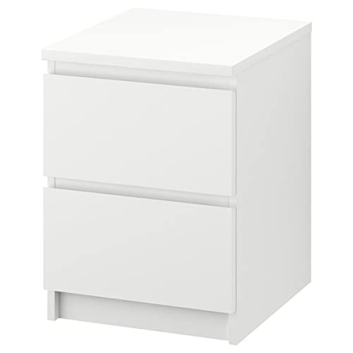 Ikea MALM – Kommode mit 2 Schubladen, Weiß – 40 x 55 cm von Ikea