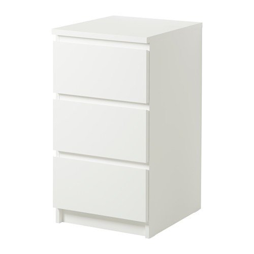 Ikea MALM Kommode mit 3 Schubladen; in weiß; (40x78cm) von IKEA