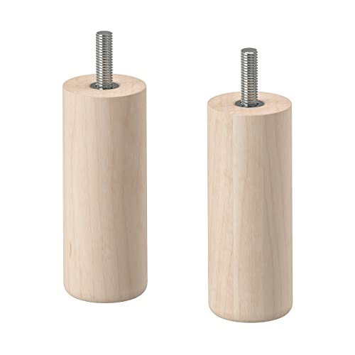 Ikea MEJARP Beine für BESTA, Holz/Birke, 10 cm, 2 Stück, 704.899.16 von Ikea
