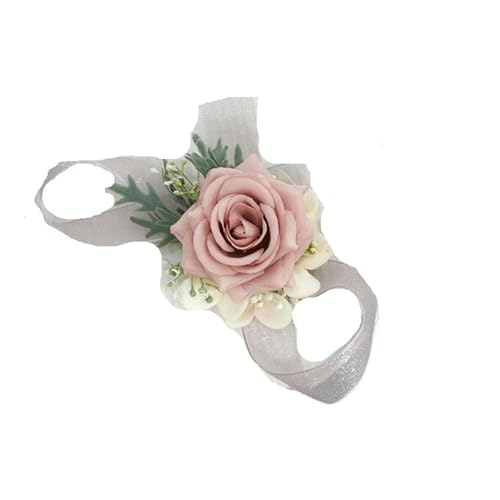 Brautjungfer Hand Blume Boutonniere und Handgelenk-Corsage, Hochzeitsbedarf, Hochzeitsblumensimulation, Geschäftsfeier(Handed flower) von IKFGTJRE